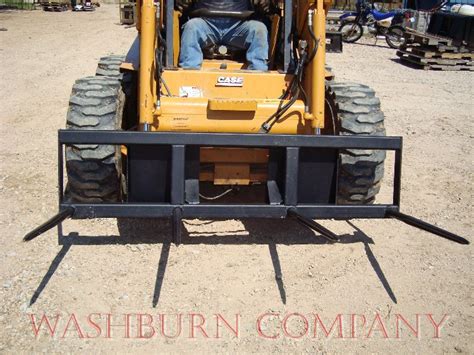 skid steer bale spear s&h|used skid steer hay spear.